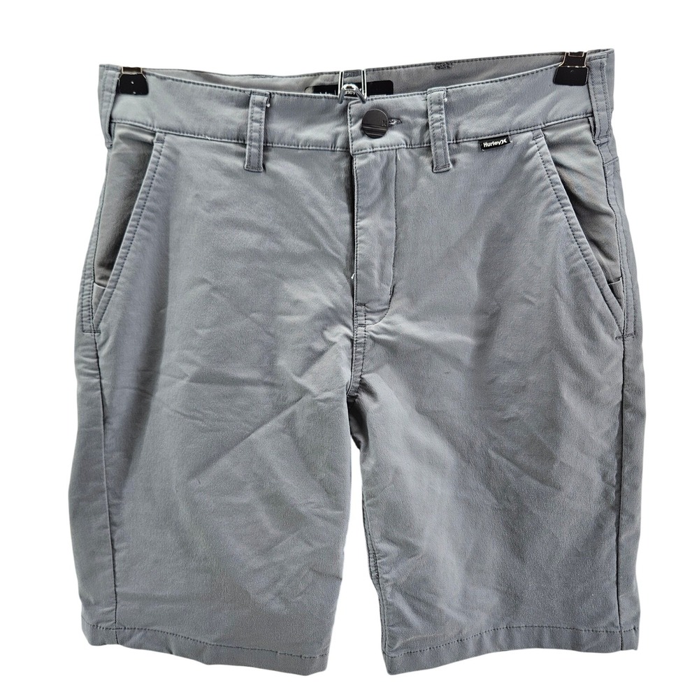Hurley Nike Dri Fit Youth Size 14 Shorts Gray Casual Chino Style Athlesure